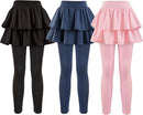 Girls School Uniform Pants Leggings with Skirts Stretch Warm Jegging 4-12 Years by TinyTreasures Baby Boutique