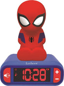 LEXiBOOK - Marvel Spider-Man Digital Alarm Clock with Night Light Snooze and Marvel Spider Man Superheroes Sound Effects - Boys Clock - Luminous Spiderman, Blue - RL800SP by TinyTreasures Baby Boutique