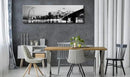 DJSYLIFE Panoramic St. Louis Skyline Wall Art Cityscape Picture Black and White Canvas Print Night View Urban Landscape Modern Artwork Office Bedroom Decor Framed and Ready to Hang 13.8"x47.3" by CozyNest Decor