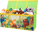 Large Toy Box Chest Organizer with Flip Lid for Kids, Collapsible Oxford Toy Storage Box with Handles for Boys Girls, Sturdy Waterproof Storage Organizer for Bedroom Playroom Nursery, 37.7×12.5×15.7'' by TinyTreasures Baby Boutique
