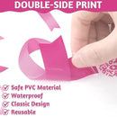 9 Sheets Breast Cancer Awareness Window Clings, 77 Kinds of Pink Window PVC Stickers for Pink Ribbon Decorations, Hope Fight Cancer Theme Windows Decals for Glass Home Decor Supplies by CozyNest Decor