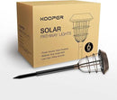 KOOPER Solar Pathway Lights Outdoor, Solar Lights Outdoor, 6 Pack Metal IP65 Waterproof Bright LED Solar Lights for Walkway Garden Yard Patio Decoration, White Light by GreenHaven Gardens