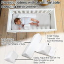 Baby Side Sleeper Wedge Removable Washable Breathable and Adjustable Pillow by TinyTreasures Baby Boutique