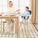 HONEY JOY Baby High Chair, 6-in-1 Eat & Grow Wooden Highchair/Toddler Chair with Removable Tray, 5-Point Harness, PU Cushion and Footrest, Convertible High Chair for Babies and Toddlers(Black) by TinyTreasures Baby Boutique