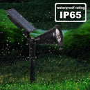T-SUN Blue Solar Spotlights, Outdoor Waterproof Auto ON/Off Adjustable Garden Pond Lights for Tree, Patio, Yard, Driveway, Stairs, Pool Area by GreenHaven Gardens