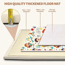 SUNYRISY Baby Play Mat for Floor 80 x 80in, 1.4in Thick Memory Foam Padded Play Mats Baby Rug, Soft Velvet Infants Toddler Kids Crawling Mat for Nursery, Non-Slip Bottom, Beige by TinyTreasures Baby Boutique