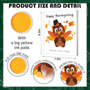 SHLINCO Baby's First Thanksgiving Handprint Kit - Fall Photo Props and Keepsake Gift, 7.8x9.8 Inch Canvas Footprint Art for Desktop, Family Thanksgiving Decor by TinyTreasures Baby Boutique