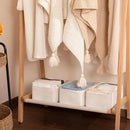 3 Pack Small Storage Baskets for Organizing, Cute Woven Decorative Gift Baskets for Shelves, Mini Closet Organizer Bins with Handles-13''Lx8.66''Wx5.11''H-White by CozyNest Decor