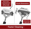 Valore BBQ Brush Bristle Free – 2 in 1 Grill Scraper & Barbecue Brush – Stainless Steel BBQ Grill Brush & BBQ Scraper Combo for Outdoor Grills – BBQ Brushes for Grill by GreenHaven Gardens
