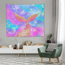 HZOHNAGO Mermaid Scales Tapestry Colorful Shiny Scales Mermaid Tail Pattern Printed Wall Tapestry Wall Hanging for Bedroom Living Room Dorm 60" W x 50" H by CozyNest Decor
