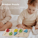 Shape Sorter - Wooden Xylophone and Montessori Number Puzzle Set for Babies - Educational Sorting Game with Storage Car for Toddlers by TinyTreasures Baby Boutique