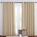 NICETOWN Bedroom Blackout Curtains and Drapes - Window Treatment Thermal Insulated Solid Grommet Blackout Draperies for Bedroom/Living Room (Biscotti Beige, Set of 2, 80 by 84 Inch) by TinyTreasures Baby Boutique