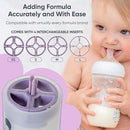Formula Dispenser - Replaces Hand Scooping - Add Desired Amount with a Few clicks - Baby Formula Container to go - 10ounces Baby Milk Powder Storage - for Home & Travel by TinyTreasures Baby Boutique