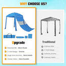 HOMEDEMO Beach Canopy UPF 50+, 6'×6', Easy Set up and Take Down Tent with Sand Pockets, Side Wall Shade Wind Waterproof for Kids, Family & Friends by TinyTreasures Baby Boutique