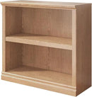 Bookcase, 2 Tiers S Bookshelf Open Storage Organization, Floor Standing Indoor Furniture Book Case for Library Office Living Room Bedroom, Salt Oak - 2 Tier by CozyNest Decor