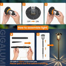 GIGALUMI Solar Pathway Lights Outdoor, 8Pack Gardening Light IP65 Waterproof Landscape Lighting for Yard and Walkway, Garden Decorations for Outside Patio Porch, Warm White by GreenHaven Gardens
