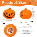 6 Pack Halloween Pumpkin Flameless Candles Battery Operated LED Tealight Candles for Home Room Decorations, Light Up Halloween Decorations Indoor for Table Party Office Fireplace by CozyNest Decor