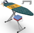 Xabitat Full Size Ironing Board 57" X 15" with Wall Mount Hanger, Full Metal Construction Iron Board, Built in Iron Caddy, Heat & Scorch Resistant Fabric, Cord Holder, Anti-Skid Feet, Heavy Duty by CozyNest Decor