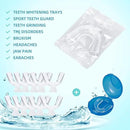 Thermoplastic Teeth Whitening Mouth Trays Tooth Mouth Guard Whitening Teeth Trays with Case Mold Dental Oral Care Kit for Sports, Guard Teeth Grinding at Night for Sleep Well by CozyNest Decor