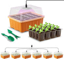 Seed Starter Tray with LED Light, 6 Pack 72 Cells Plant Grow Kit with Adjustable Humidity Vent for Mini Greenhouse Garden Germination,Bonsai Seedlings Starting Growing by GreenHaven Gardens
