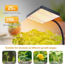 FECiDA Grow Lights for Indoor Plants Full Spectrum, Desk Grow Light, 4/8/12 Hr Timer Table Top Houseplants Grow Lamp, 208PCS LEDs, 2000 Lumen, Bright Enough, 16"-24" Height Adjustable by GreenHaven Gardens