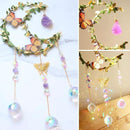 Suncatcher - Amethyst Moon Crystal Sun Catcher Window Hanging, Good Luck Charms Gifts for Women Chrismas Thanksgiving Birthday Crystal by GreenHaven Gardens