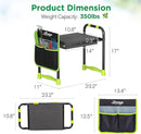 10.8” Wide Garden Kneeler and Seat, Heavy Duty Foldable Gardening Stool with Tool Belt Pouch, Portable Gardening Bench Chair for Seniors & Parents, Non-Slip & Easy Grip Design by GreenHaven Gardens