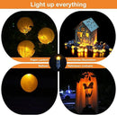 SumDirect Pack of 12 LED Mini Non-Blinking Lights for Paper Lanterns Balloons Floral Wedding Halloween Christmas Party Decoration Centerpieces (12, Orange Yellow) by GreenHaven Gardens