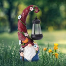Gnome Garden Decor Statue Solar Gnomes Decorations for Yard with Lantern Light Outdoor Decorations for Patio Mom Gift by CozyNest Decor