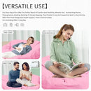 Bean Bag Chair for Adults 4FT,Soft Removable Cover for Teens/Girls Bedroom,Fluffy Giant Round Floor Beanbag Lounger Chairs (No Filler,Pink) by CozyNest Decor