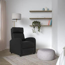 BestMassage | Recliner Chair | with 2 Point Massage Function | Black | with Lumbar Support, Adjustable Push Back, Wide Armrests, Footrest & Padded Seat | Easy Assembly | for Living Room, Home Theatre by CozyNest Decor