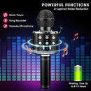 BlueFire 4 in 1 Karaoke Wireless Microphone with LED Lights, Portable Microphone for Kids, Great Gifts Toys for Kids, Girls, Boys and Adults (Black) by TinyTreasures Baby Boutique