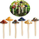 AIGEL Garden Decor Mushrooms, Ceramic Mushroom for Garden Fairy Yard Decoration DIY Ornament for Dollhouse Potting Shed Flowerpot Plants Lawn Garden Outdoor Statue by GreenHaven Gardens