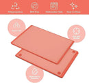 SMIRLY Plastic Cutting Board Set 3 Pieces, Non-Slip Dishwasher Safe Chopping Boards for Kitchen, Pink by CozyNest Decor