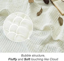 EMME Cotton Blanket for Couch Breathable Gauze All Season Soft and Lightweight Muslin White Throw Blankets for Adults (White, 50"x70") by CozyNest Decor