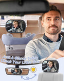 Baby Car Mirror for Backseat - Rear Facing Car Seat Mirror Safety for Infant Newborn - Easily Observe the Baby Move,Clear Wide View,360°Rotation, Secure, Shatterproof - Black by TinyTreasures Baby Boutique