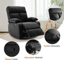 Swivel Rocker Recliner, Rocking Recliners Chair for Small Spaces, Small Rocker Recliner Chair, Nursery Rocking Chairs for Living Room, RV, Nursery, Black by TinyTreasures Baby Boutique