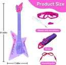 Guitar and Microphone Play Set for Girls,Kids Music Toys,Karaoke Machine with Music&Light,Music Instruments for Toddlers,Educational Toys Gift for Children by TinyTreasures Baby Boutique