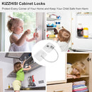 Fridge Lock (2 Pack),Refrigerator Lock with Keys,for Fridge, Cabinet Locks, Drawers, Dishwasher, Toilet and Child Safety Cabinet Locks, 3M Adhesive No Drilling (White) by TinyTreasures Baby Boutique