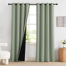 NICETOWN Sage Green Curtains 52 x 84 inches Long, 100% Blackout Curtains Set of 2 Panels Thermal Insulated Privacy Window Curtains for Bedroom Living Room by TinyTreasures Baby Boutique