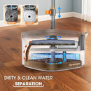 Mop and Bucket Set, Spin Mop with Separate Dirty Water System, Deep-Cleaning Mops for Floors, Versatile Mops for Walls by CozyNest Decor