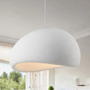 15.7in Wabi Sabi Pendant Lights Kitchen Island Lighting Fixture Ceiling Mount White Modern Japanese Lamp Japandi Chandelier for Dining Living Room Hallway Bedroom Restaurant Hanging Lamp by CozyNest Decor