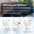 TOPENS RK1200T Automatic Sliding Gate Opener Rack Drive Electric Gate Motor for Heavy Driveway Slide Gates Up to 3400 Pounds, Security Gate Operator AC Powered with Nylon Gear Rack and Remote Control by GreenHaven Gardens
