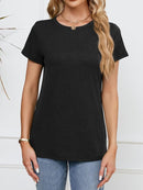 Soft Short Sleeve Shirts for Women, Crew Neck T Shirts for Women Loose Fitting Lightweight Top Basic Tee Shirt by TinyTreasures Baby Boutique