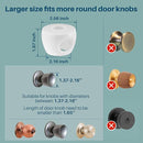 Inaya Kids Safety Door Knob Cover (4 Pack) - Prevent Children from Opening Doors, Fit Most Round Knobs - Door Knob Safety Cover for Kids, Child Proof Door Lock, Child Proof Door Locks - Translucent by TinyTreasures Baby Boutique