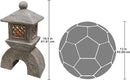 Design Toscano AL58699 Illuminated Pagoda Lantern Statue,greystone by GreenHaven Gardens