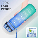 Enerbone Water Bottle, Leakproof BPA & Toxic Free, Motivational Water Bottle with Times to Drink and Straw, Fitness Sports Water Bottle with Strap for Office, Gym, Outdoor Sports by CozyNest Decor
