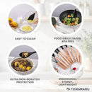 Silicone Cooking Utensils Set, Premium Beech Wood Handle Kitchen Gadgets Utensil Set, Non-Stick Kitchen Utensils Spatula, Tongs, Turner, Whisk, Brush, Spoon, BPA FREE, 446°F Resistant (Black) by CozyNest Decor