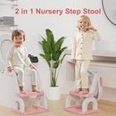Potty Training Seat with Step Stool Ladder, Upgraded 2-in-1 Toddler Potty Training Toilet Seat with Non-Slip Step Splash Guard Handles and Waterproof Cushion, Toddler Potty Seat for Kids Boys Girls by TinyTreasures Baby Boutique