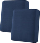 H.VERSAILTEX Super Stretch Individual Seat Sofa Covers Slipcover Sets Thick Jacquard Textured Twill Fabric (2 Piece Medium Sofa Cushion Covers, Navy) by CozyNest Decor